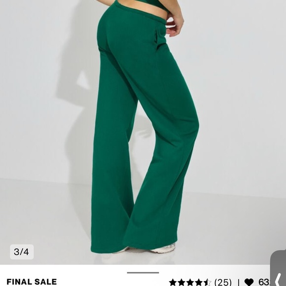 Garage green Wide-Leg sweatpants - Picture 3 of 6